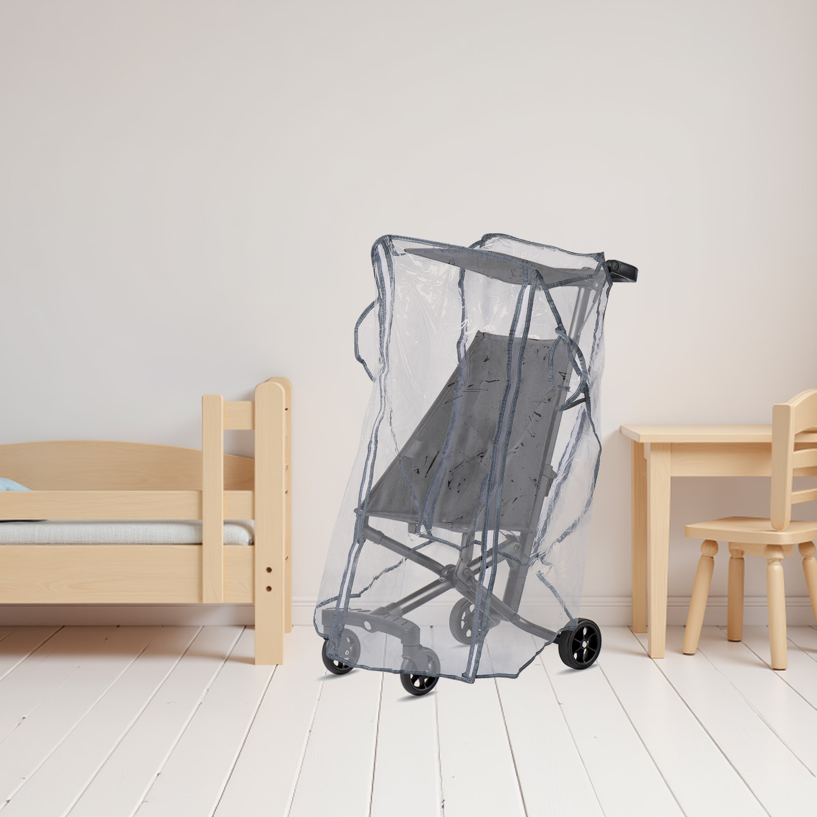 Stroller Rain Cover - Eva Stroller Rain Cover Transparent Windproof