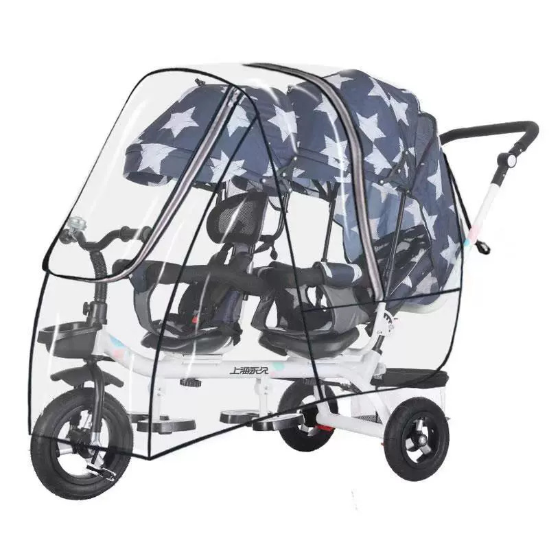 Twin Stroller Rain Cover Doubl - огляд і ціна Stroller Rain Cover