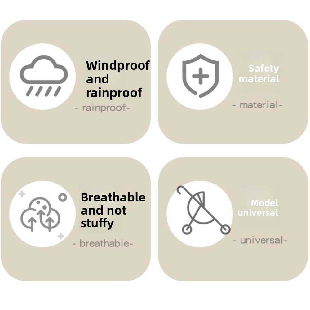 Transparent Baby Strollers Rai - огляд і ціна Stroller Rain Cover