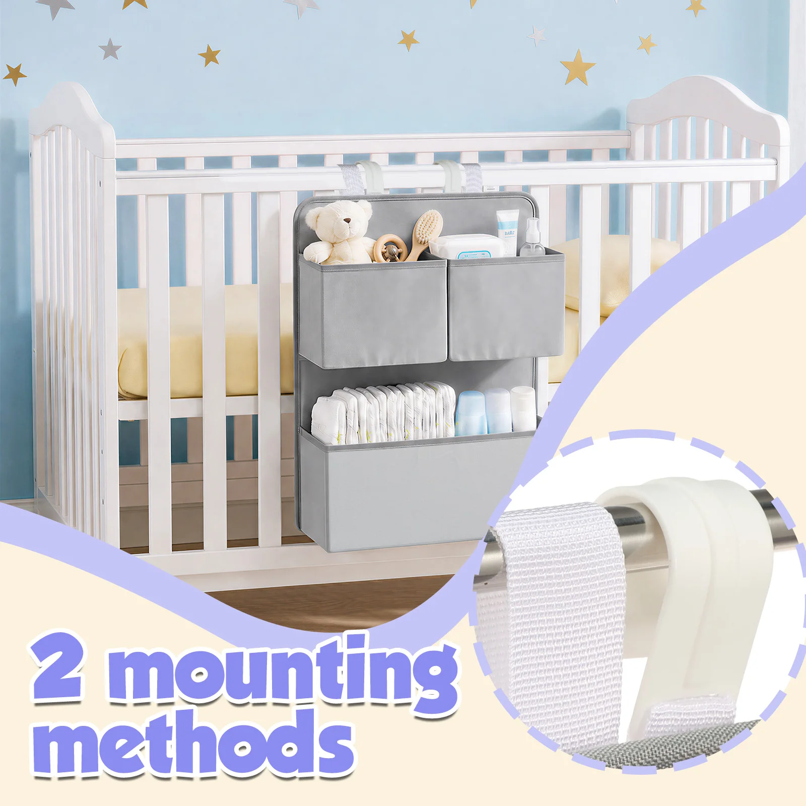 2 Tier Hanging Diaper Organize - огляд і ціна Baby Products Basket
