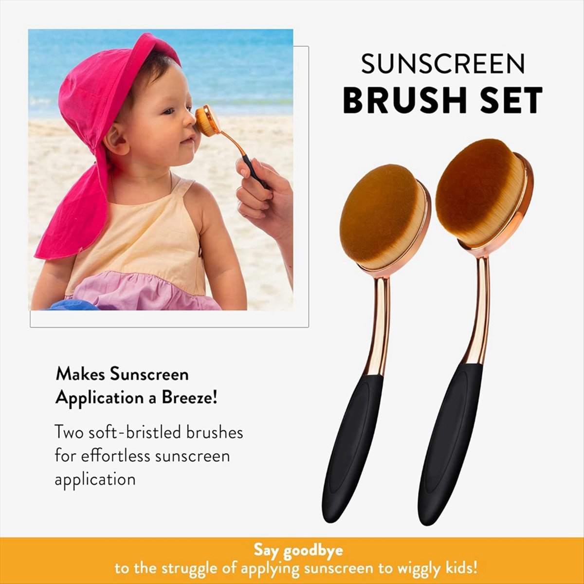 REST Sunscreen Brush Set - Lot - огляд і ціна Baby Sunscreen Lotion