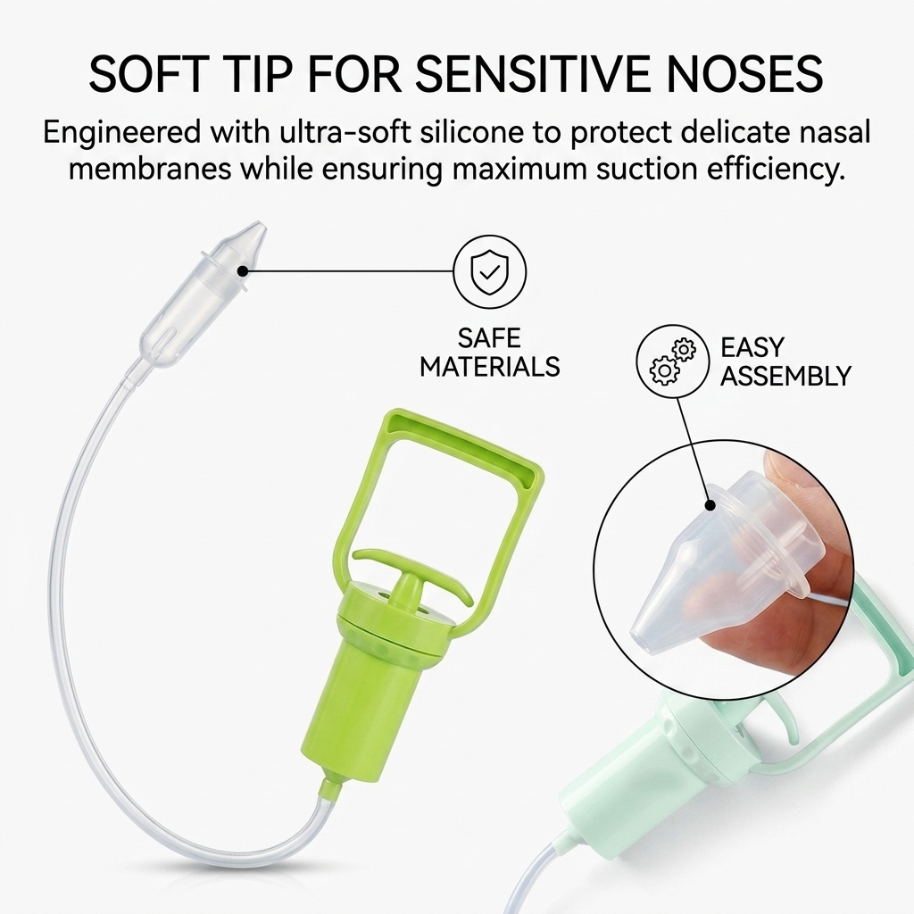 Powerful Hand Pump Baby Nasal  - огляд і ціна Baby Nose Cleaner